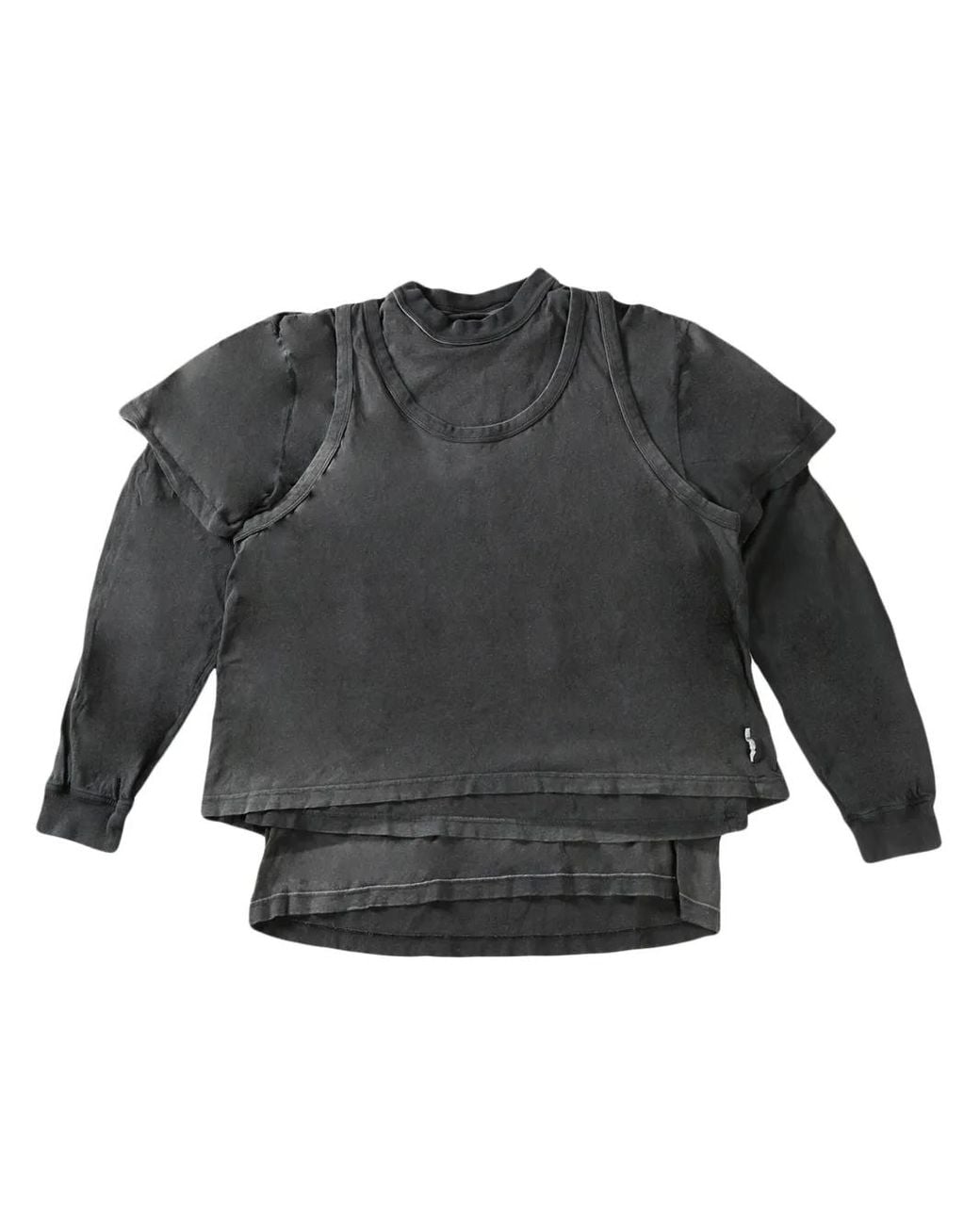 Alexander Wang Gray Distressed Sweater