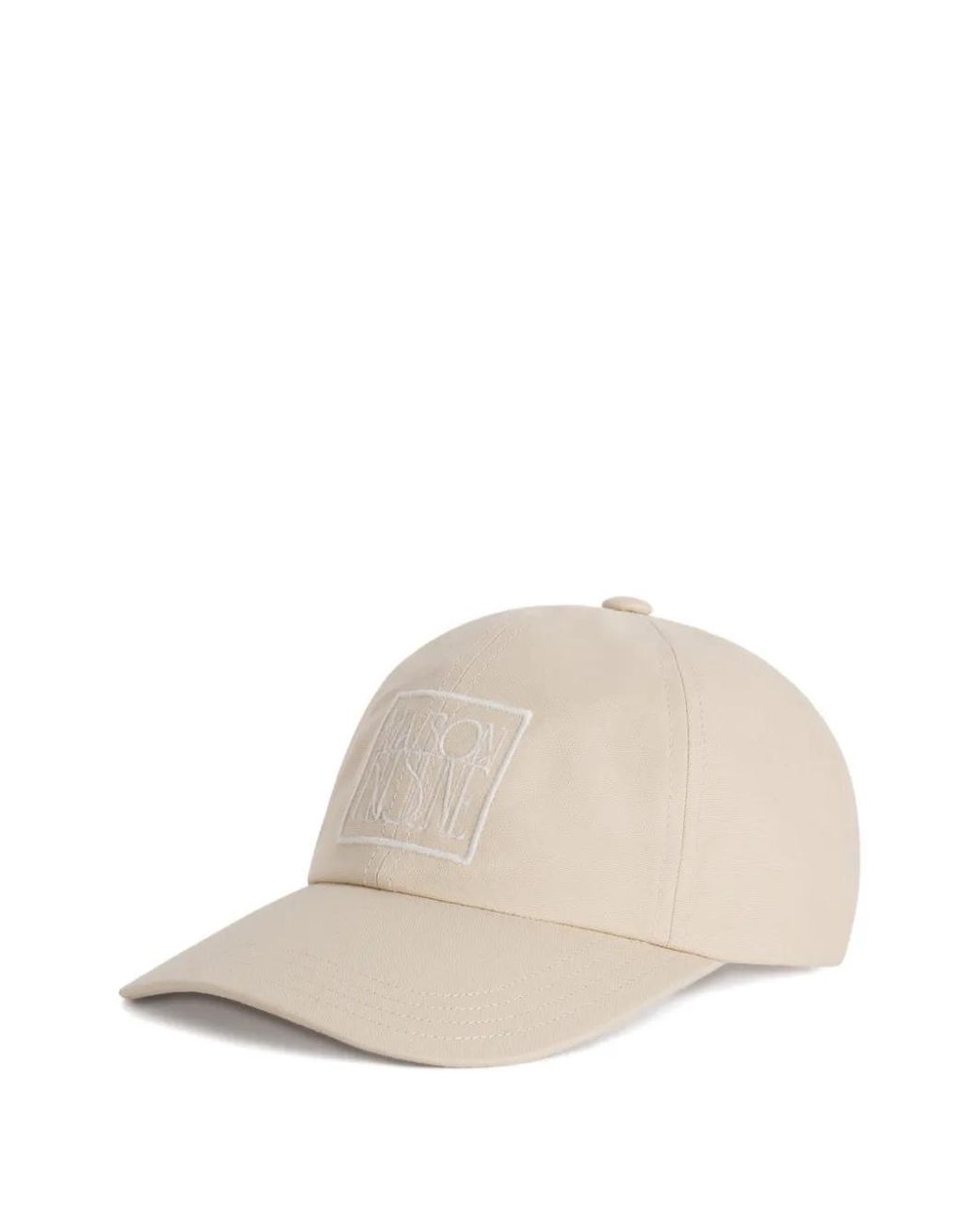 Maison Kitsuné Natural Logo Patch Cap