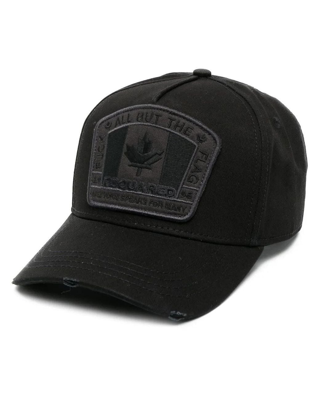 DSquared² Black Canada Patch Baseball Cap for men
