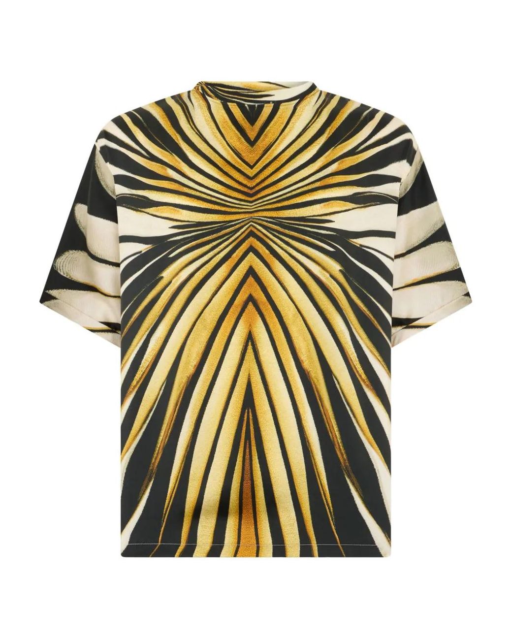 Roberto Cavalli Metallic Ray Of-Print T-Shirt for men