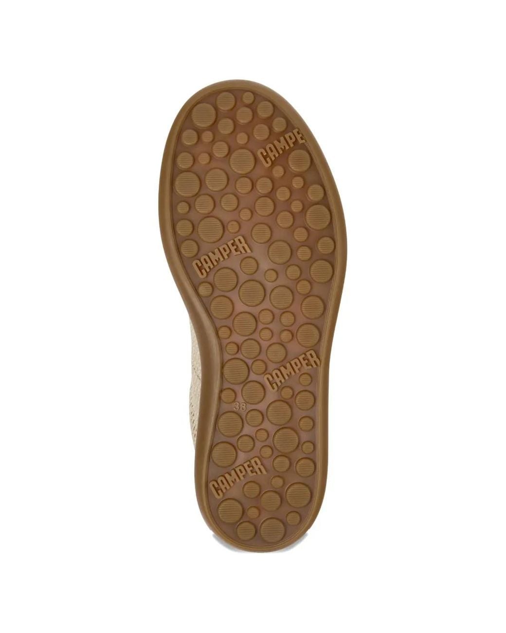 Camper White Pelotas Soller Perforated Striped Sneakers