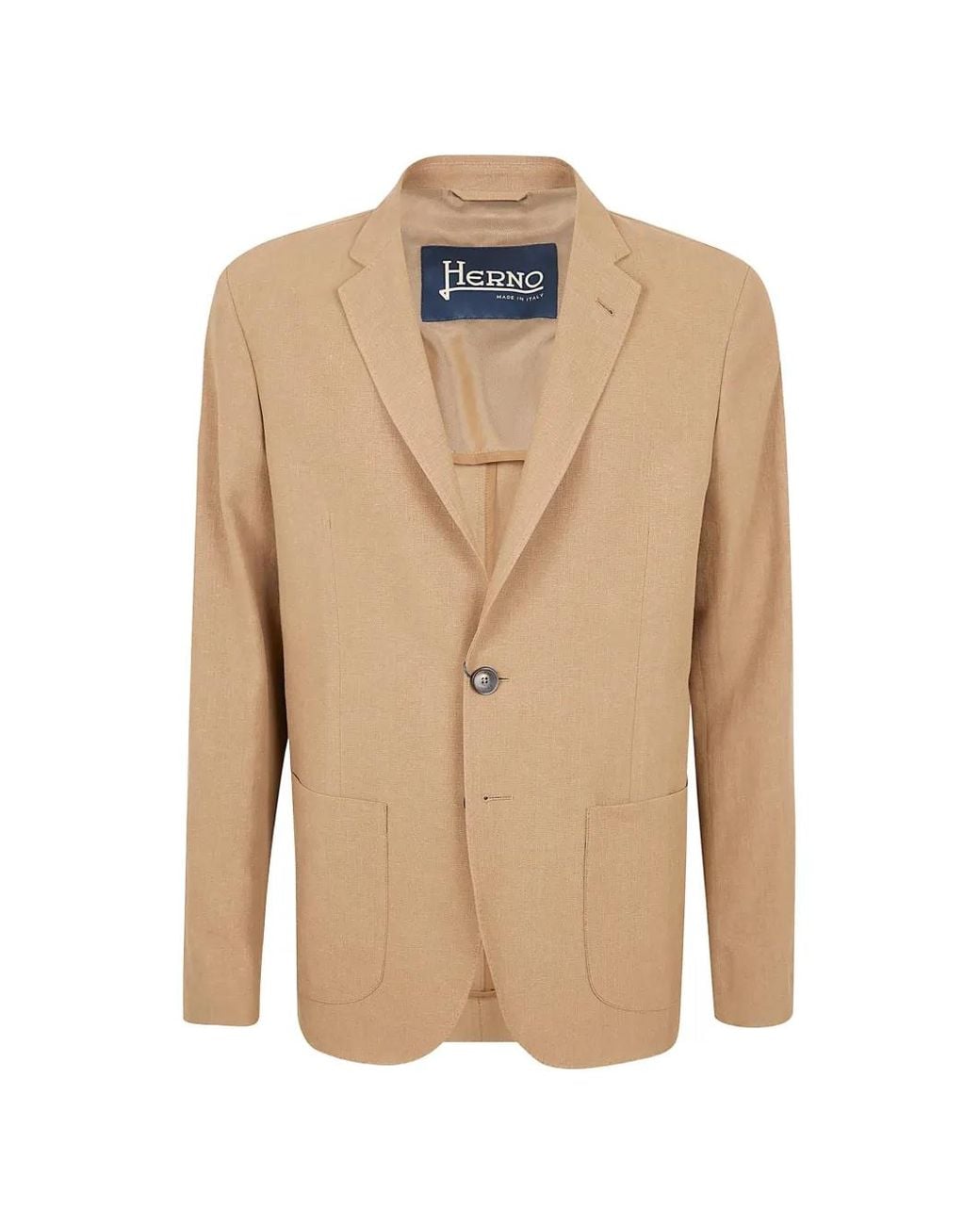 Blazer Con Bolsillos De Parche Herno de hombre de color Natural