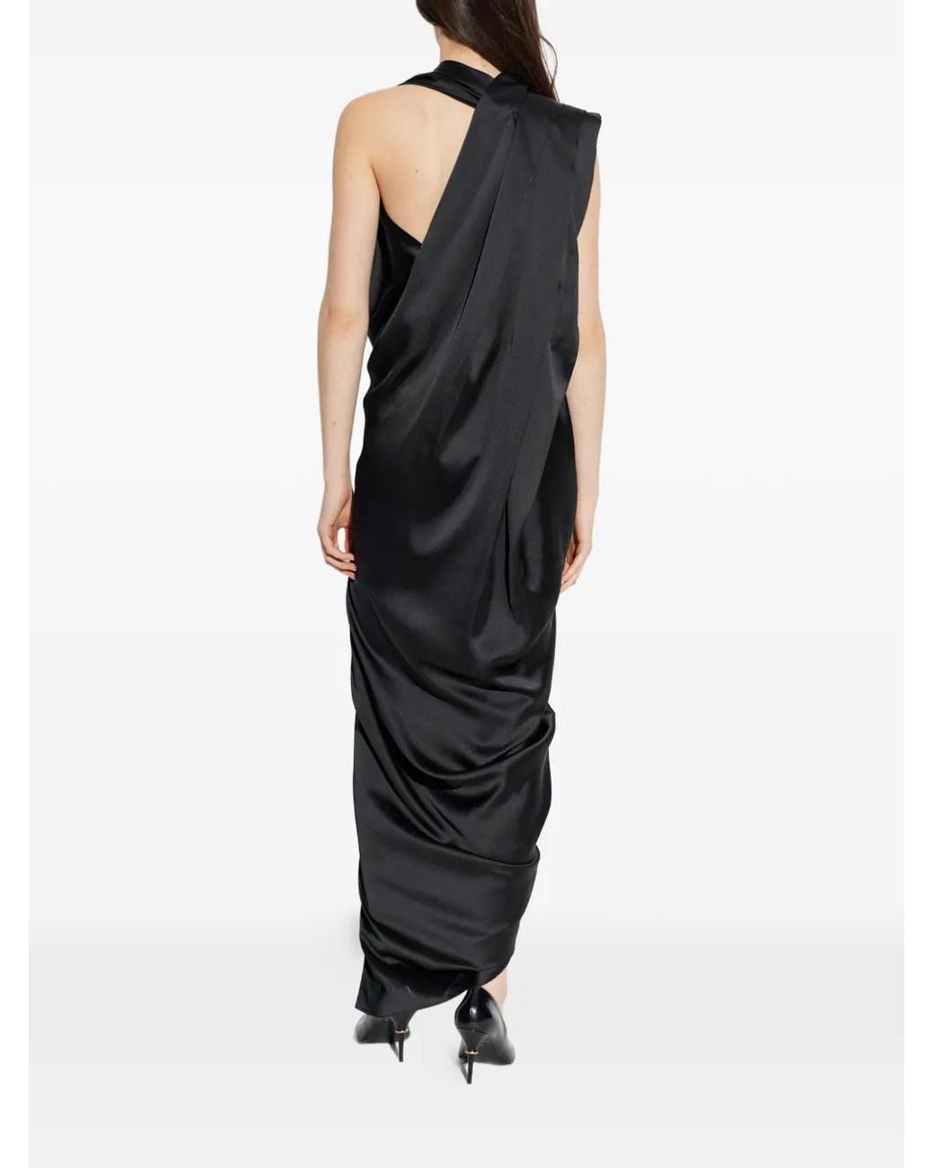 Vivienne Westwood Black Dress With A Decorative Neckline