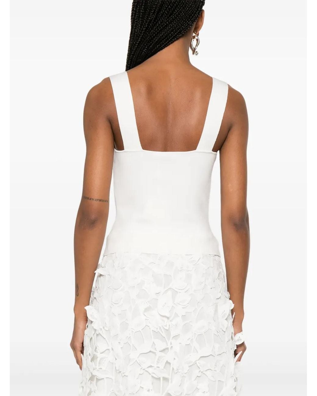 Jonathan Simkhai White Madine Tank Top