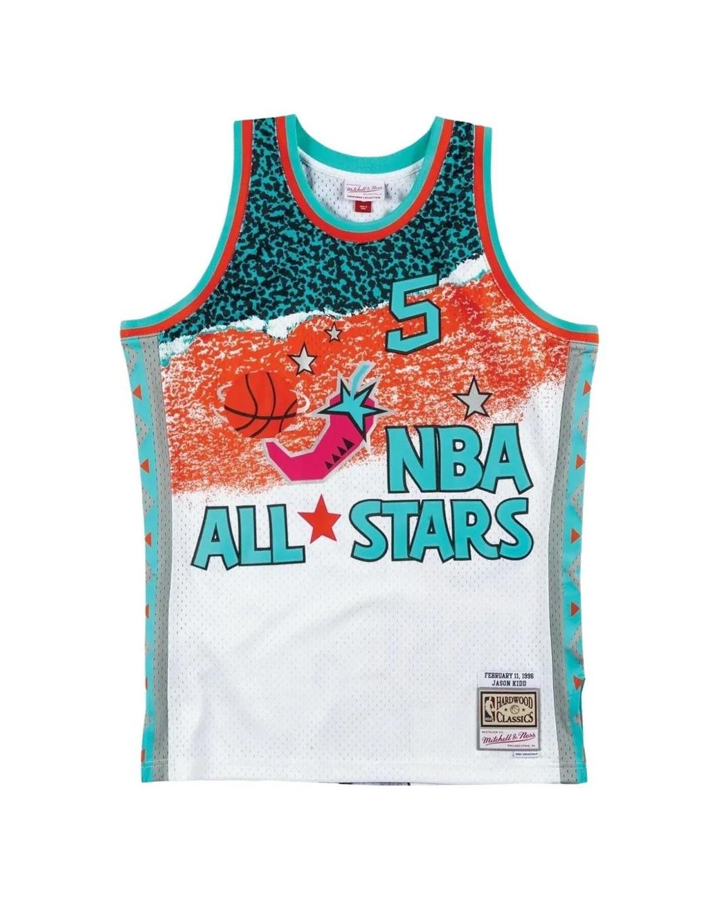 Mitchell & Ness White Nba Sublimated Jason Kidd Swingman Jersey for men