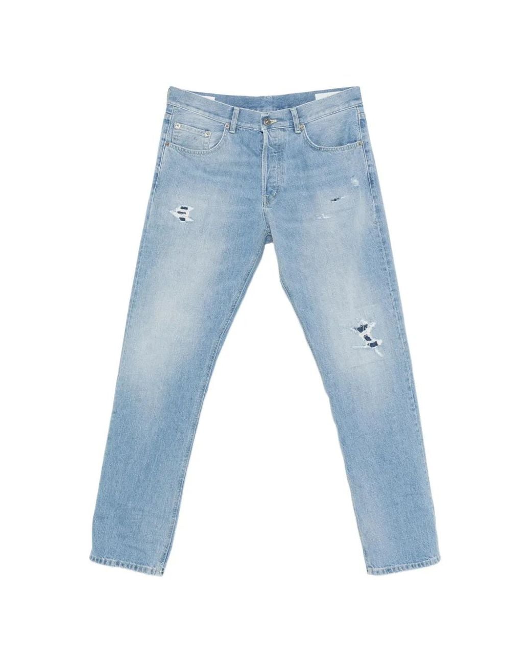 Dondup Blue Bray Distressed Jeans for men