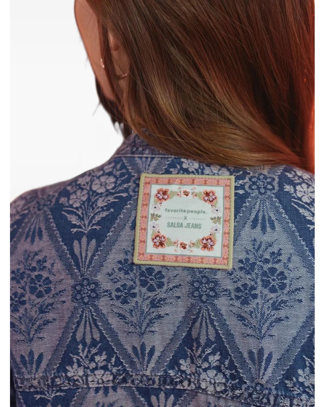 Favorite People Blue X Salsa Jeans Jacquard Shirt