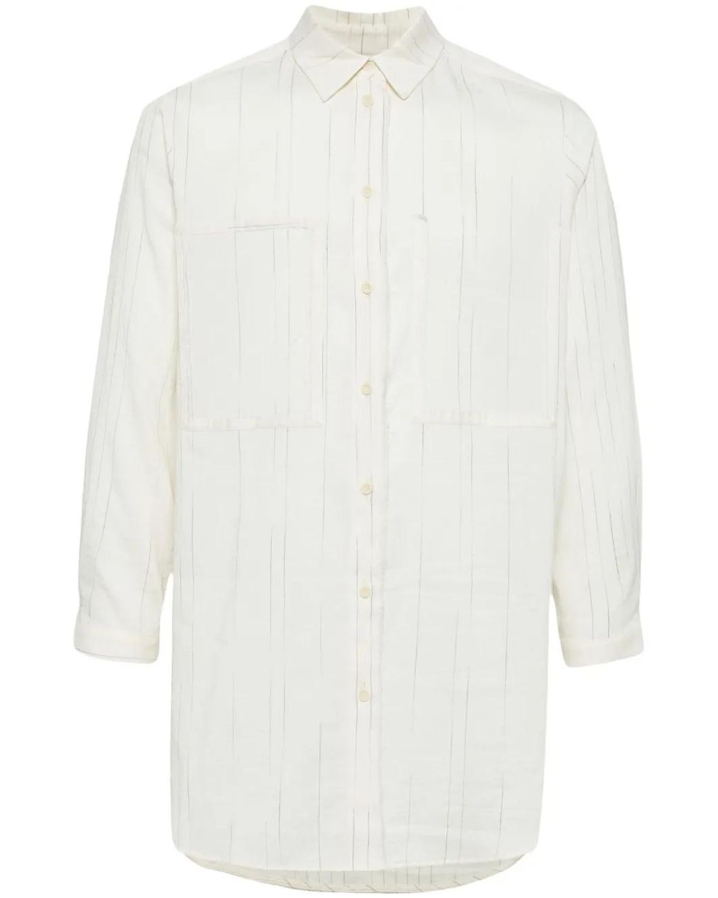 Camisa A Rayas Estampadas Toogood de hombre de color White