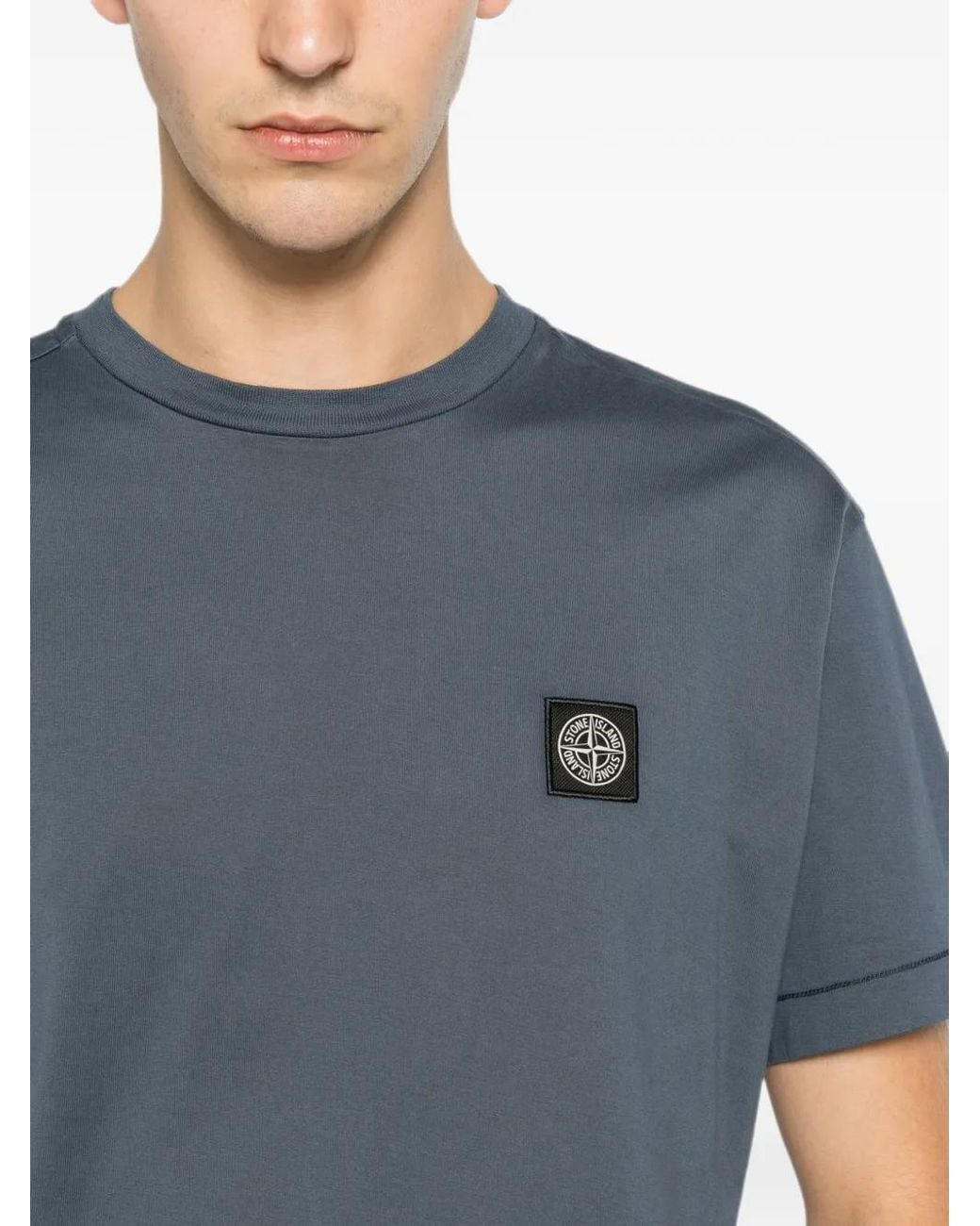 Stone Island Blue T-Shirt for men