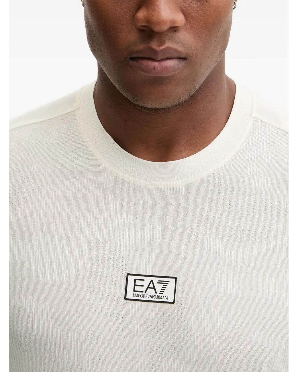 EA7 White Dynamic Athlete T-Shirt for men