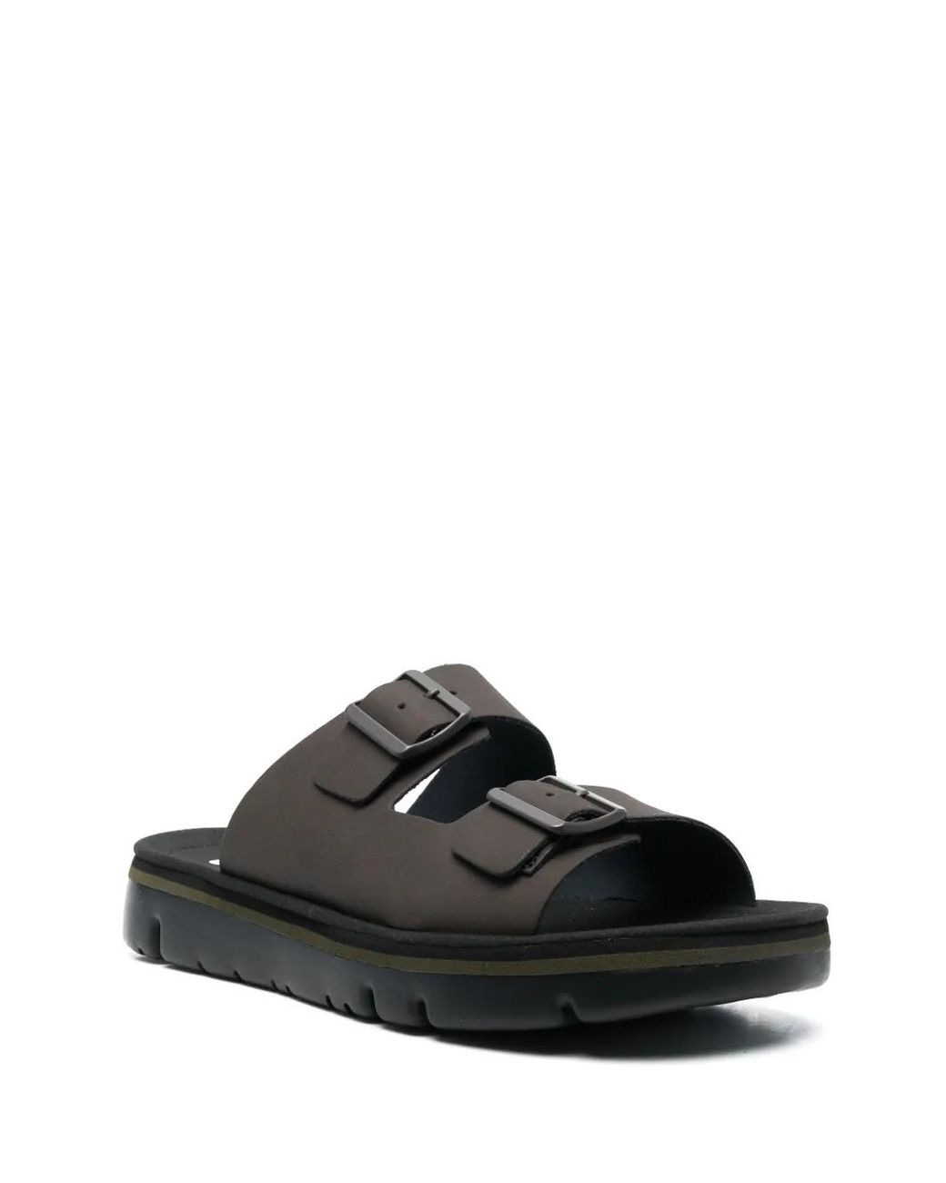 Camper Black Oruga Buckled Sandals for men