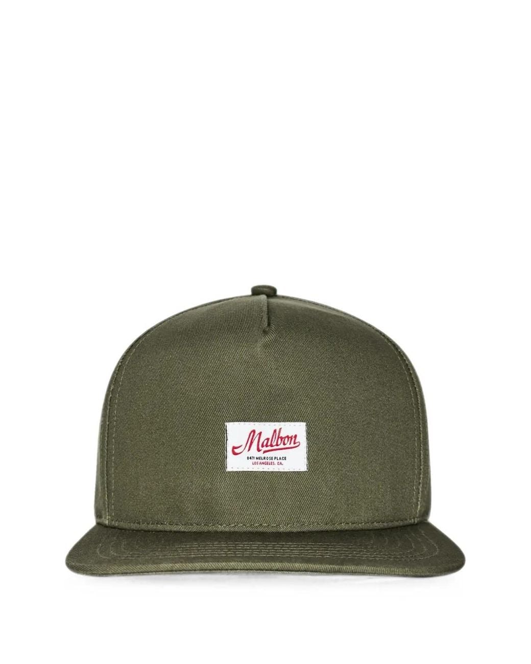 Malbon Golf Green Benchmark Snapback Cap for men