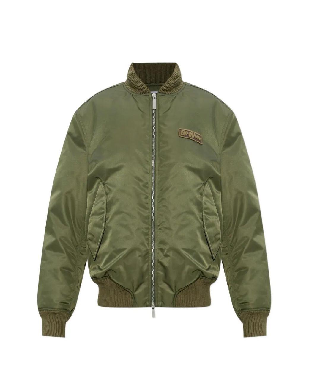 Off-White c/o Virgil Abloh Green Insulated 'Bomber' Jacket