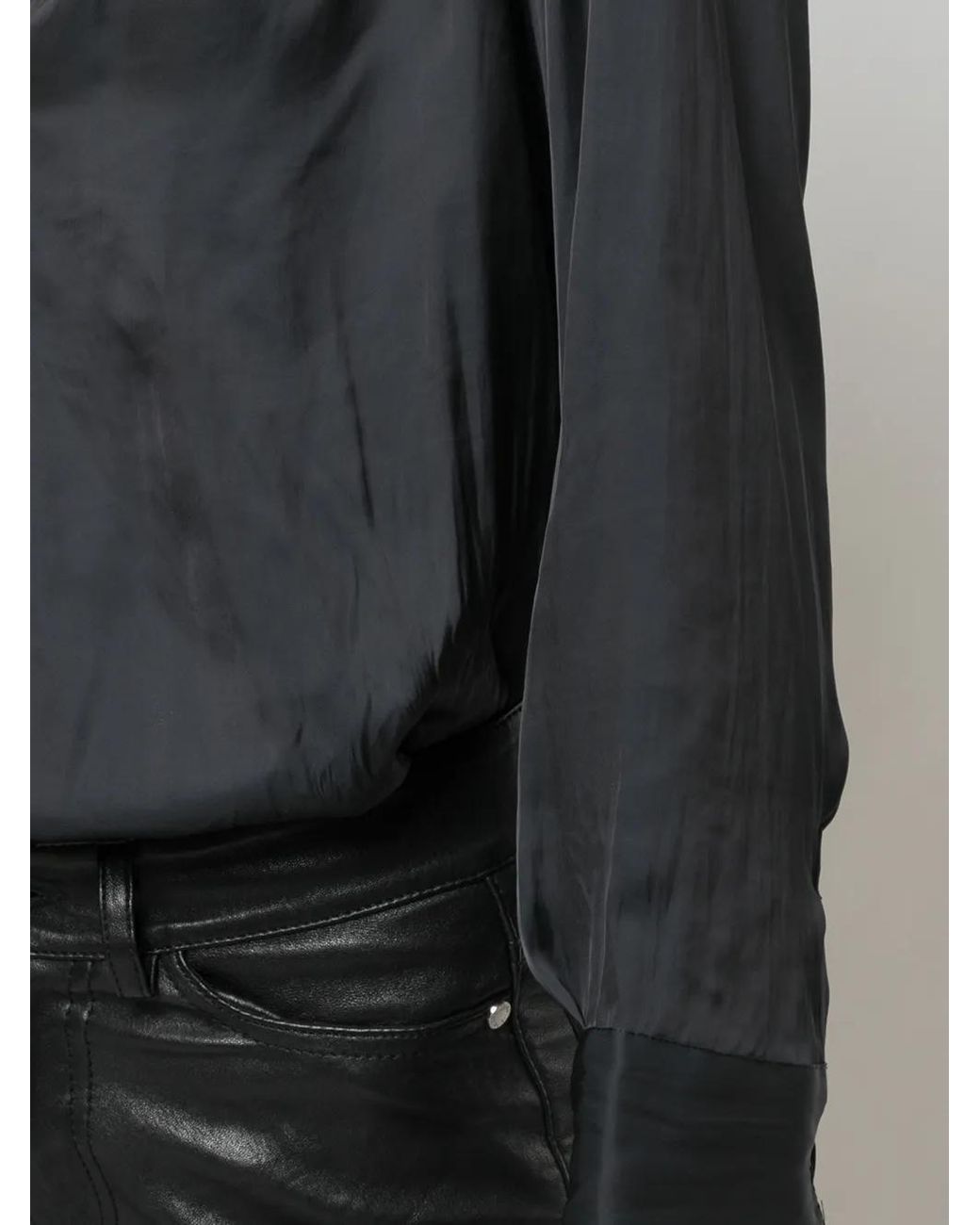 Zadig & Voltaire Black Tink Tunic Blouse