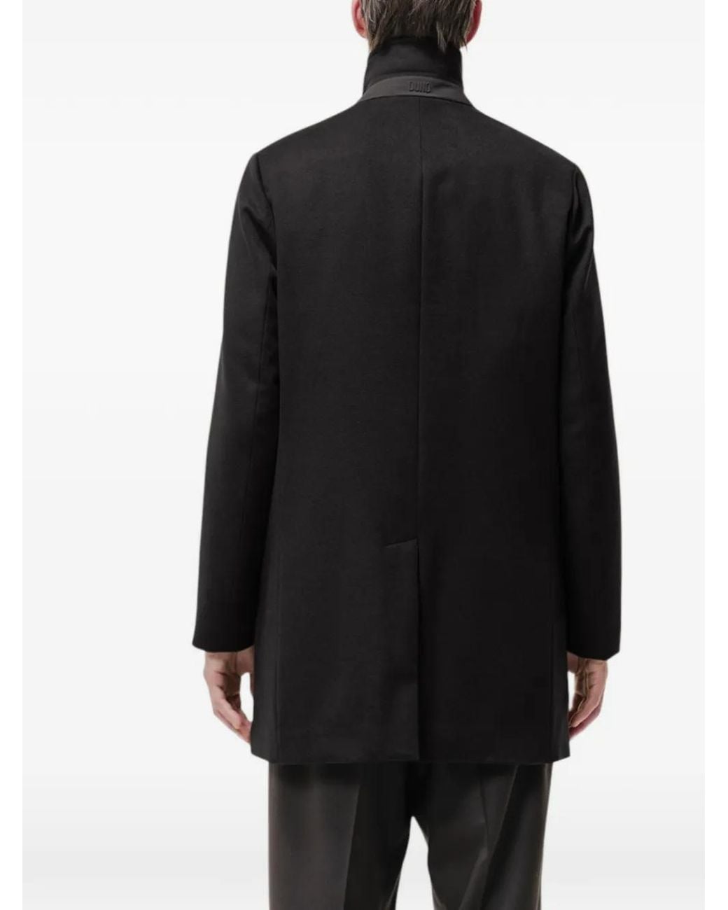DUNO Black Fondo Detachable-Gilet Padded Coat for men