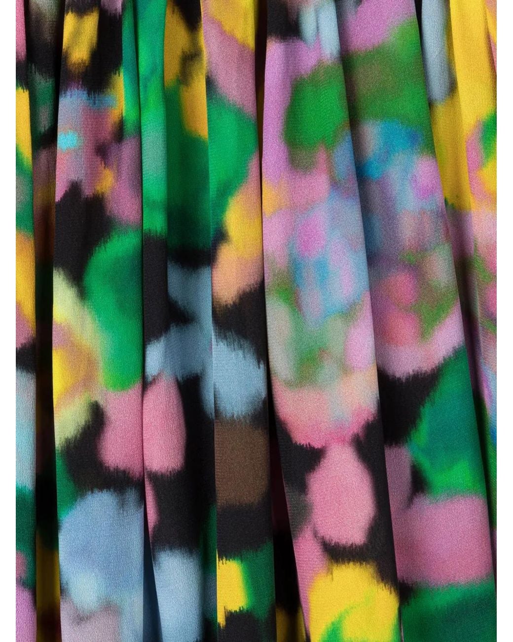 AZ FACTORY Blue X Lutz Huelle Theodora Floral-Print Off-Shoulder Dress