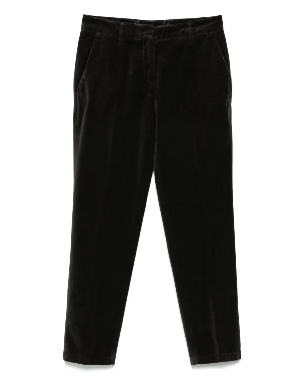 Aspesi Black Mod.0107 Velvet Pocket Trousers