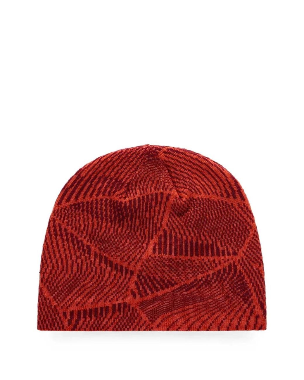 Rossignol Red Hero Logo-Patch Beanie Hat