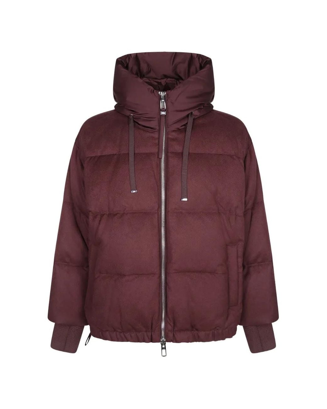 DUNO Purple Quilted Hooded Jacket