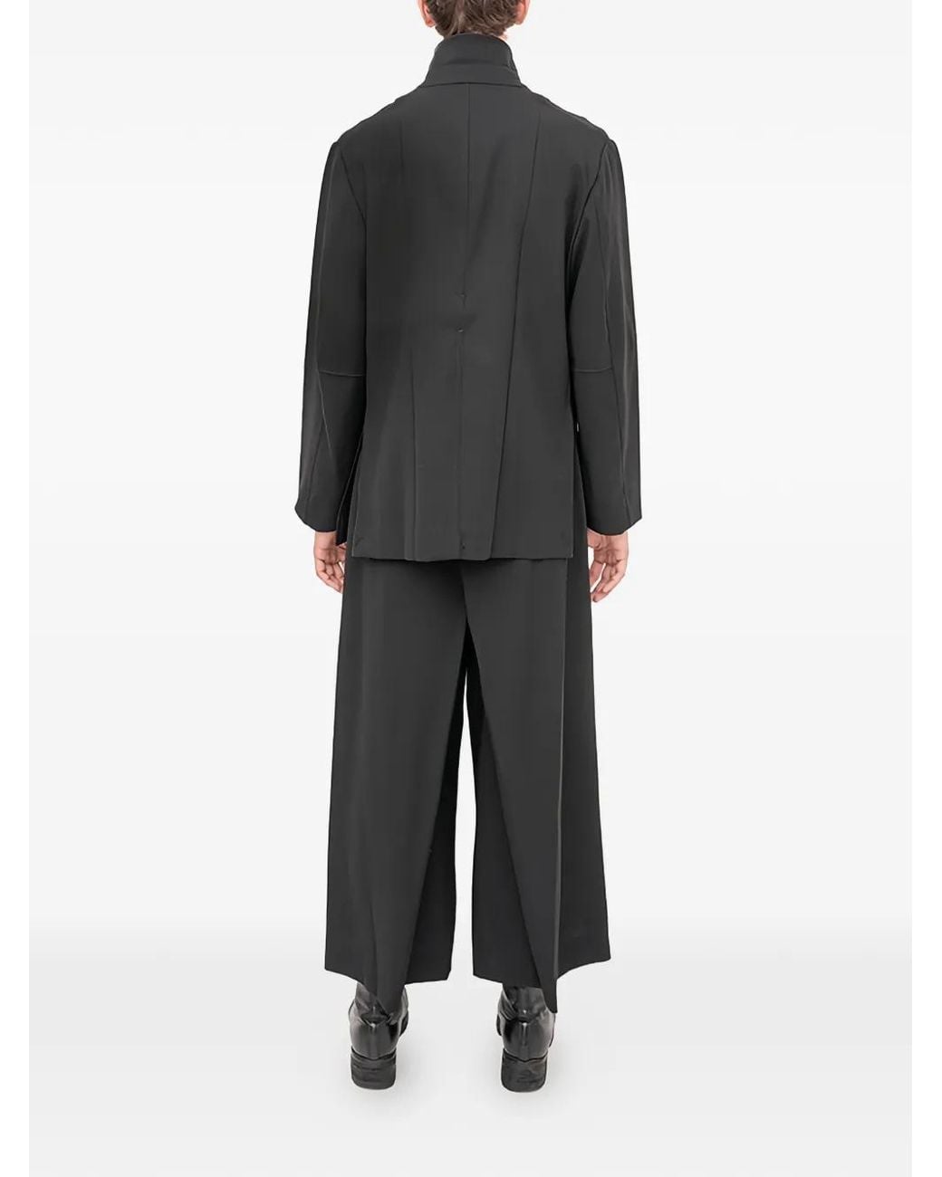 Setchu Black Origami Safari-Style Jacket for men