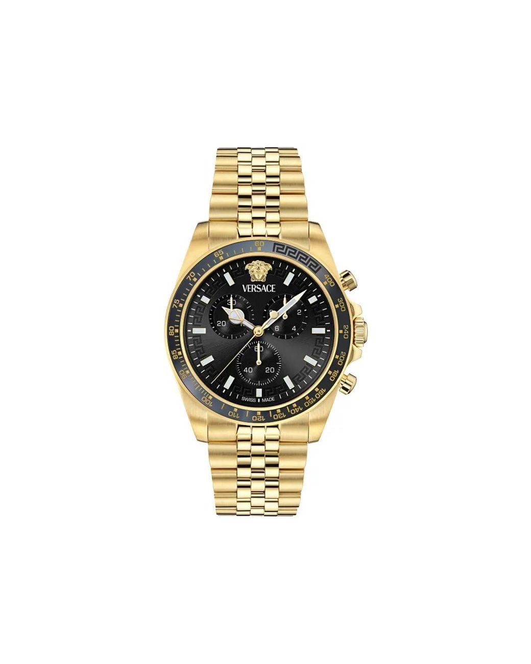 Versace Greca Chrono 43Mm in Metallic für Herren