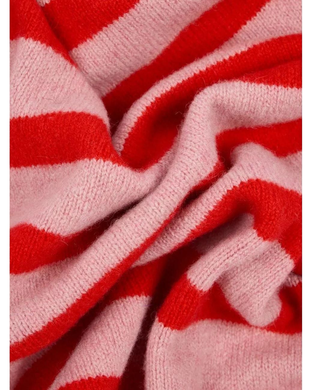 Paul Smith Red Lambswool Stripe Neckerchief