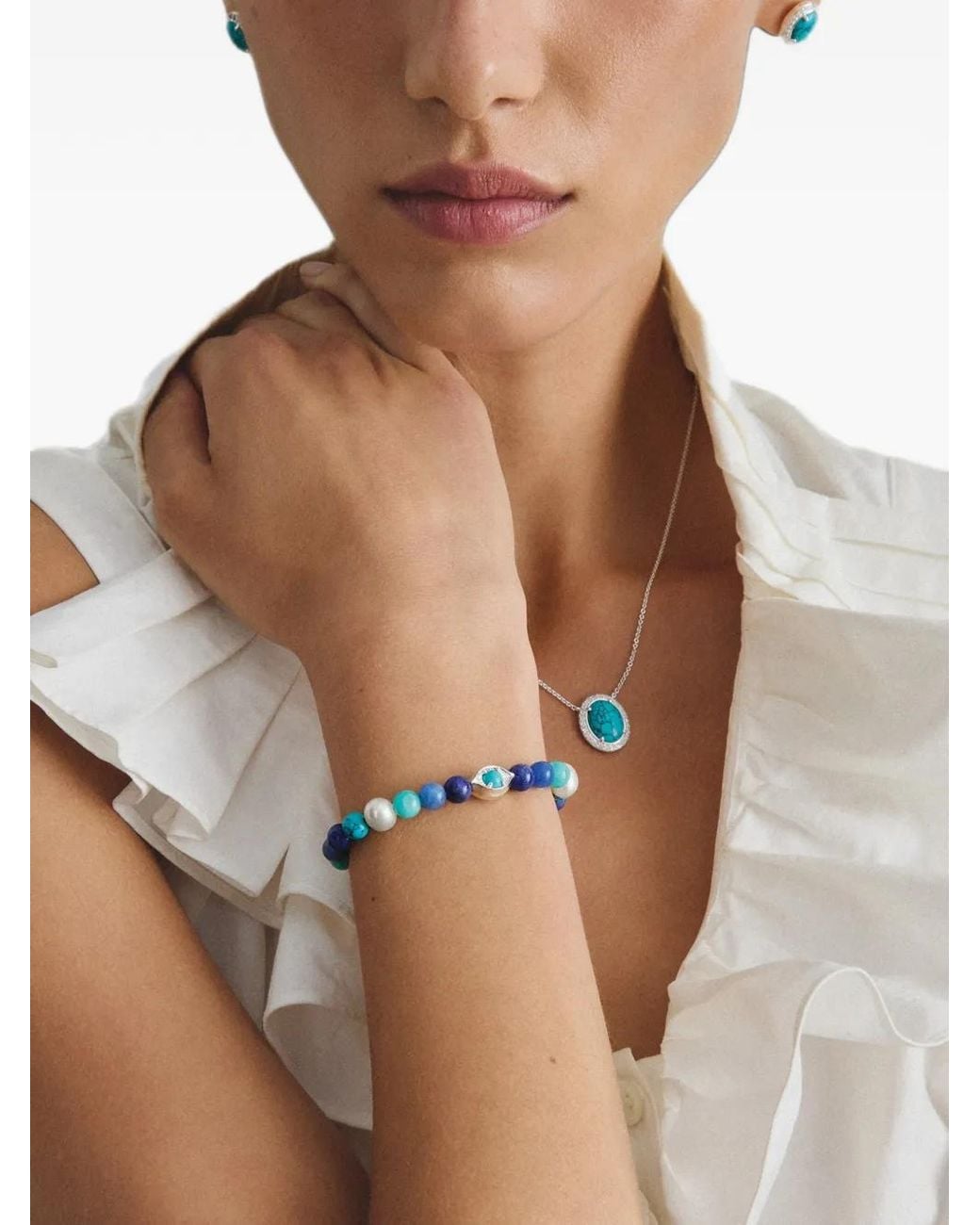 Thomas Sabo Blue Elyndra Nazar Perlenarmband