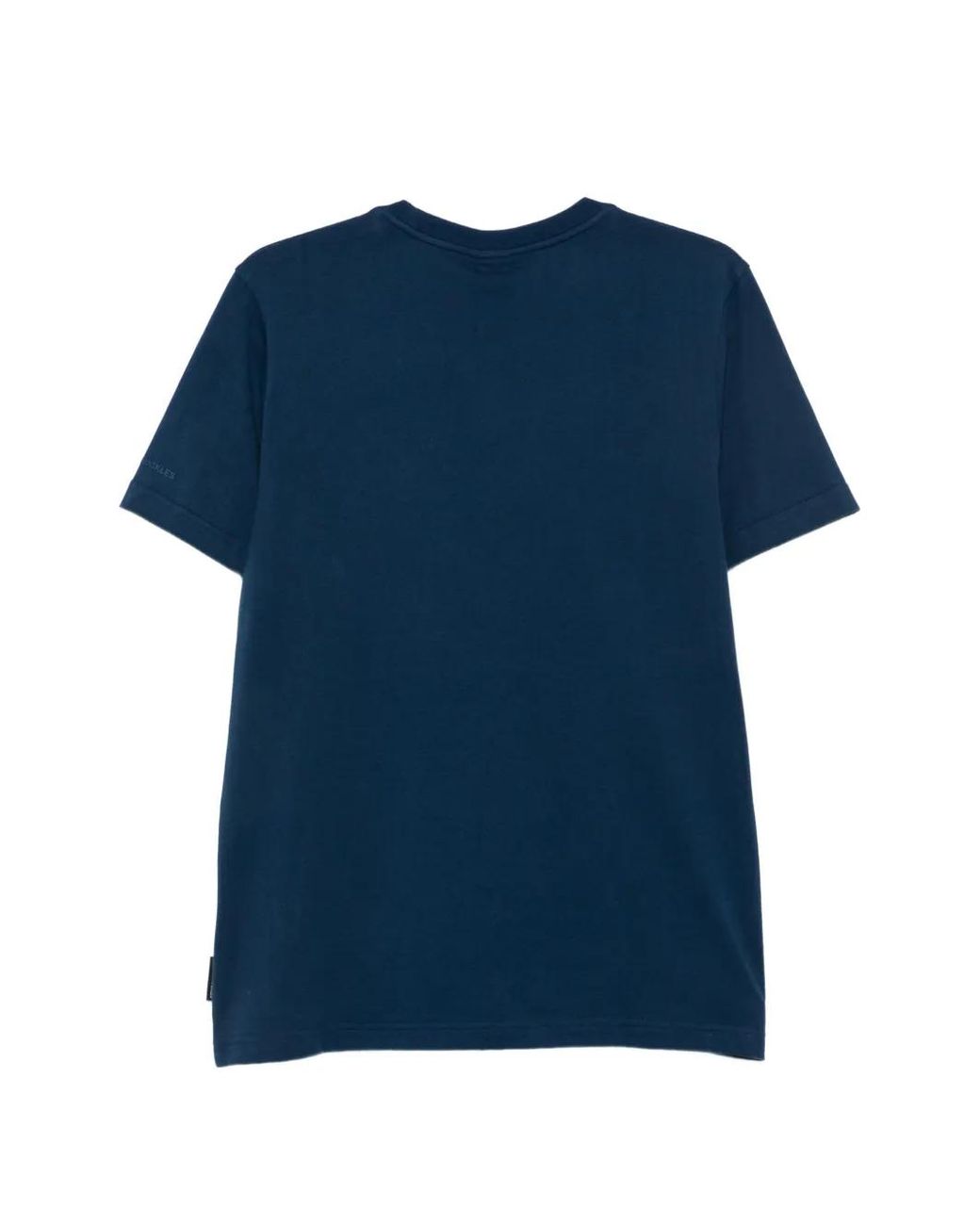 Moose Knuckles Blue Patch-Pocket T-Shirt for men