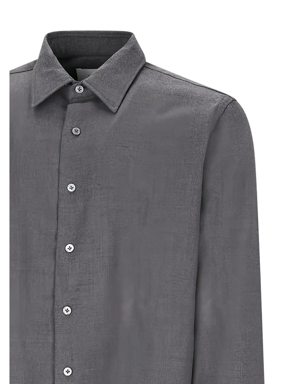 Lardini Gray Buttoned Shirt for men