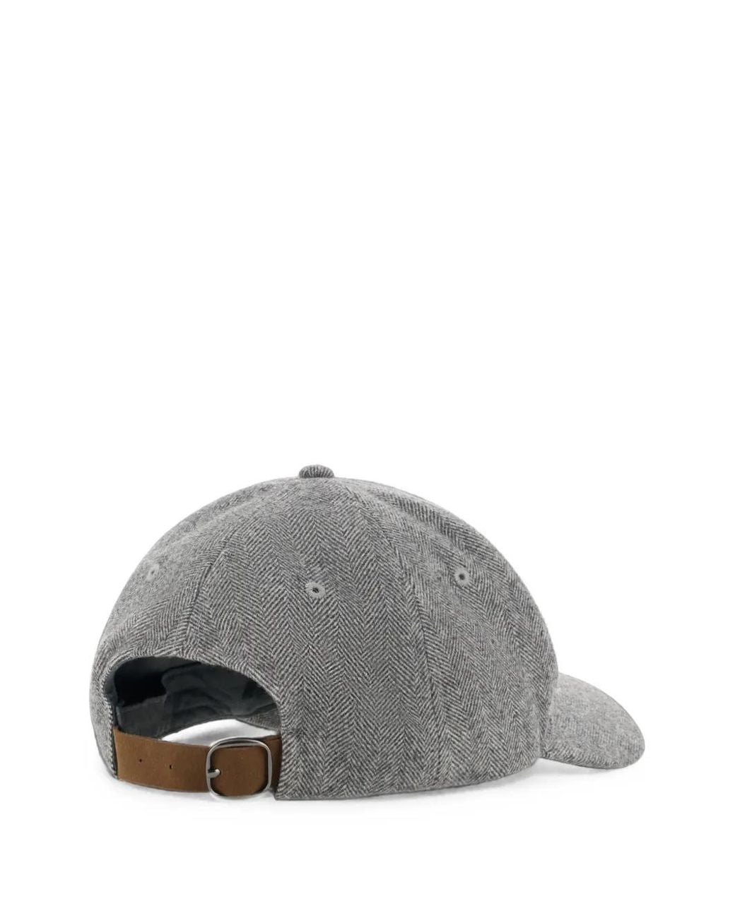 Boggi Gray Peaked Cap for men