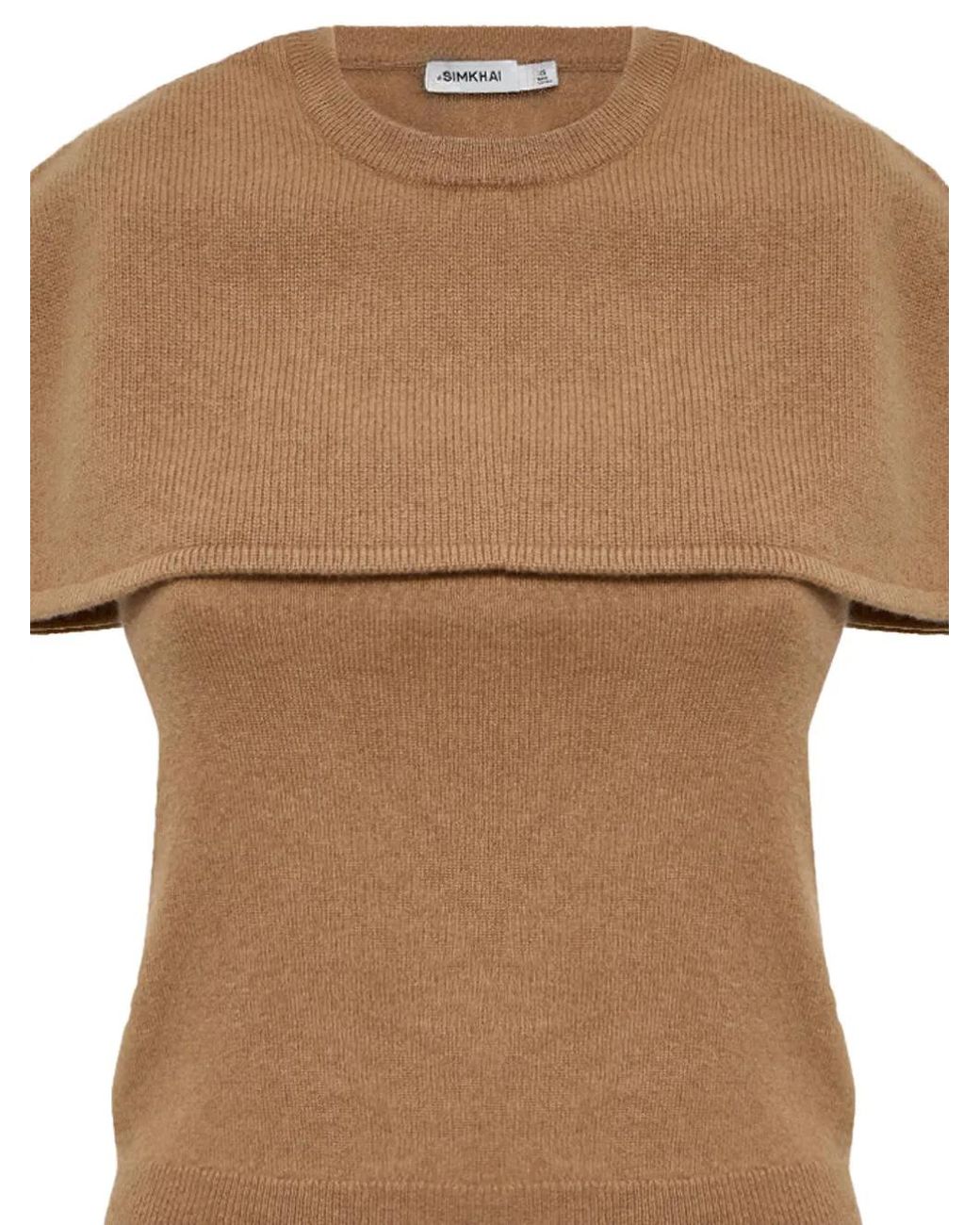 Pull Yuki À Cape Superposée Jonathan Simkhai en coloris Natural