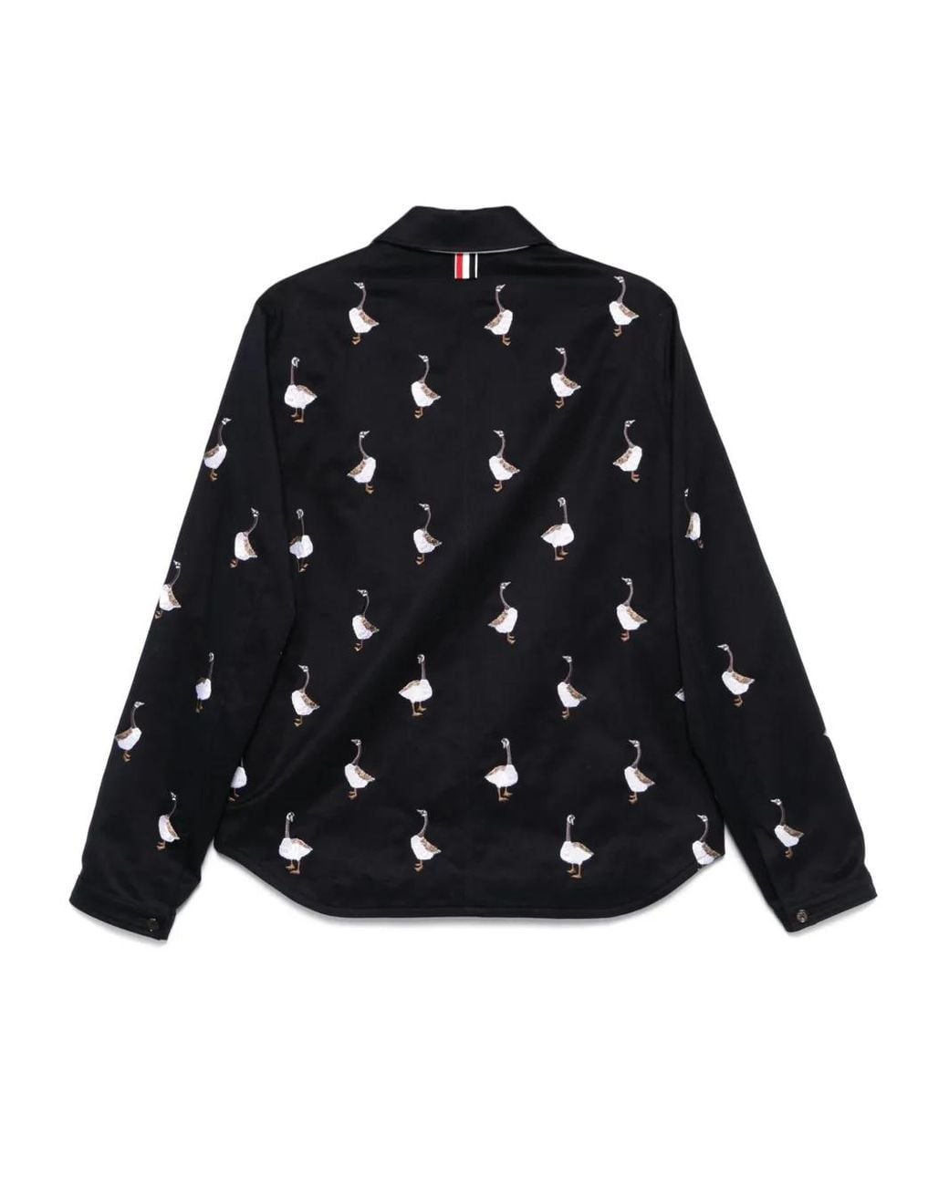 Thom Browne Black Embroidered-Motif Jacket for men