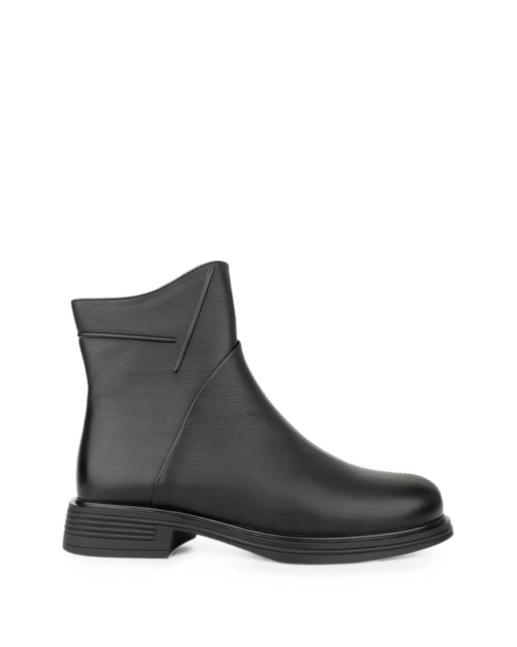 Linda Baumann Black Zip-Fastening Ankle Boots