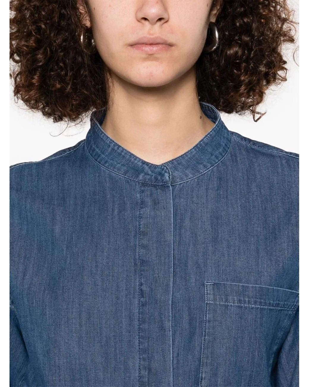 Max Mara Blue Unito Denim Shirt