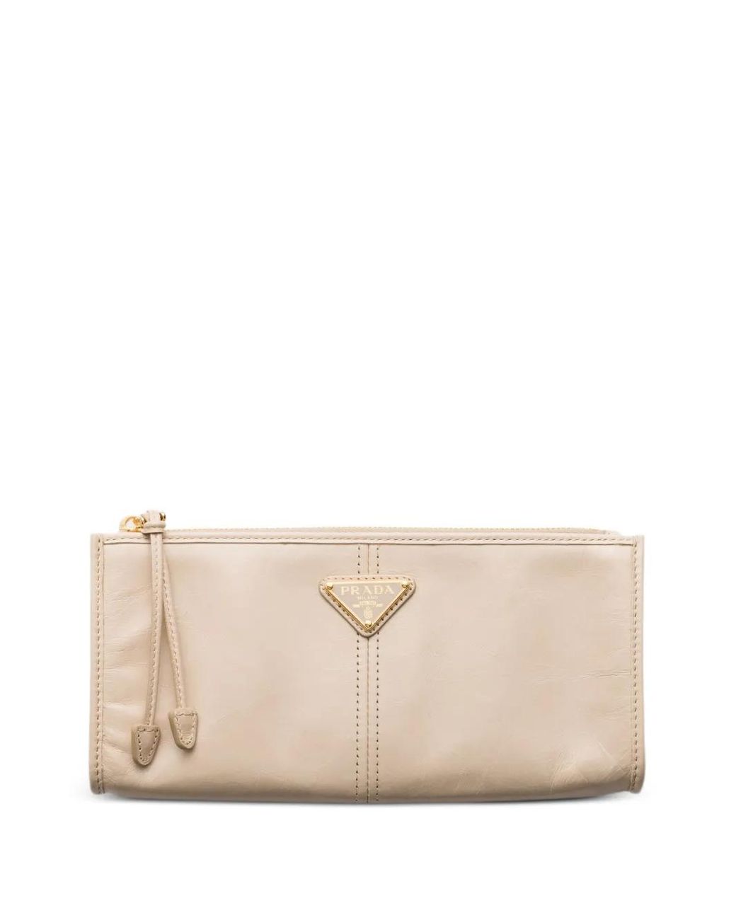 Cartera De Piel Prada de color Natural
