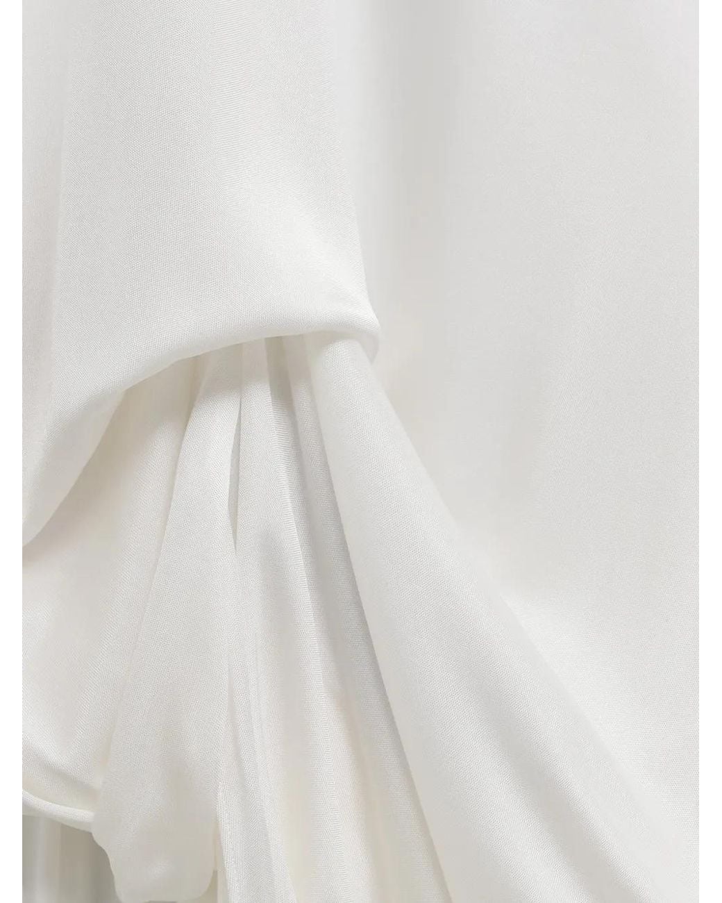 Gucci White One-Shoulder Draped Gown