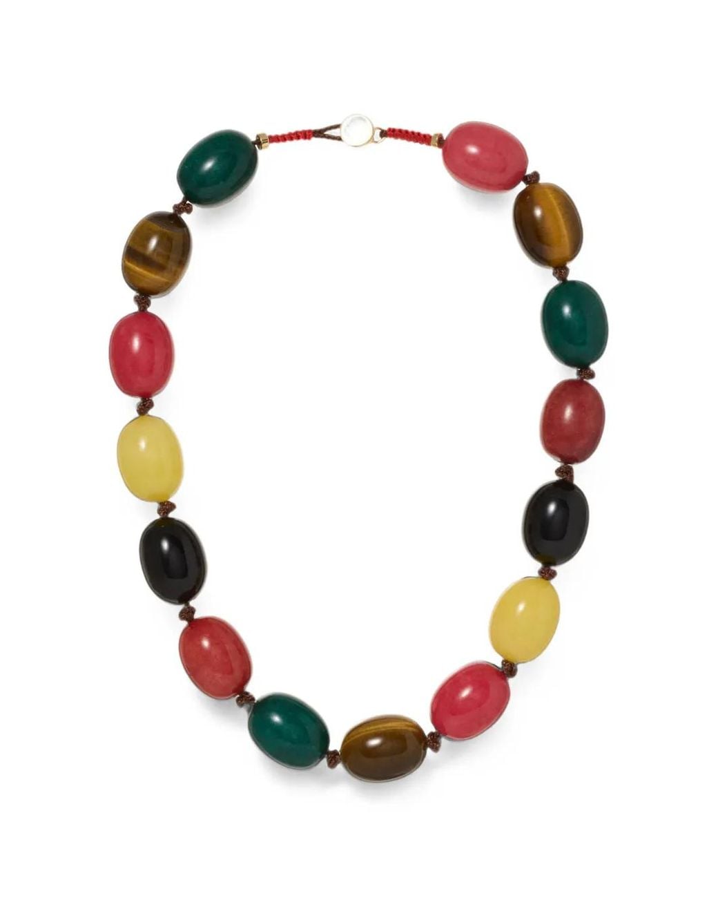 Roxanne Assoulin Red The Multi Pebble Necklace