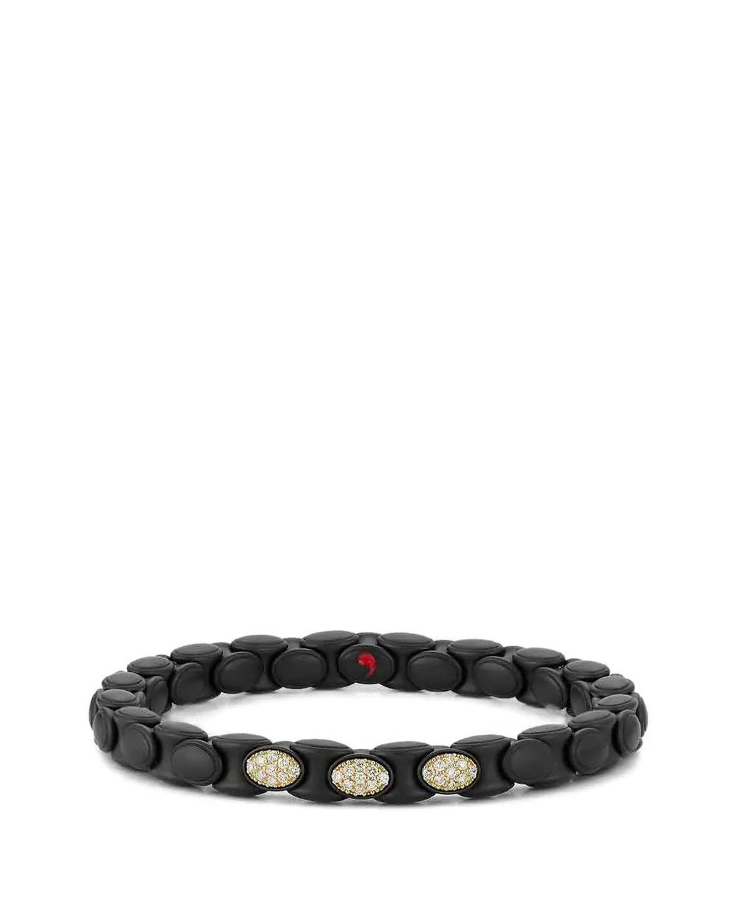 ’ROBERTO DEMEGLIO White Anaconda Diamond Bracelet