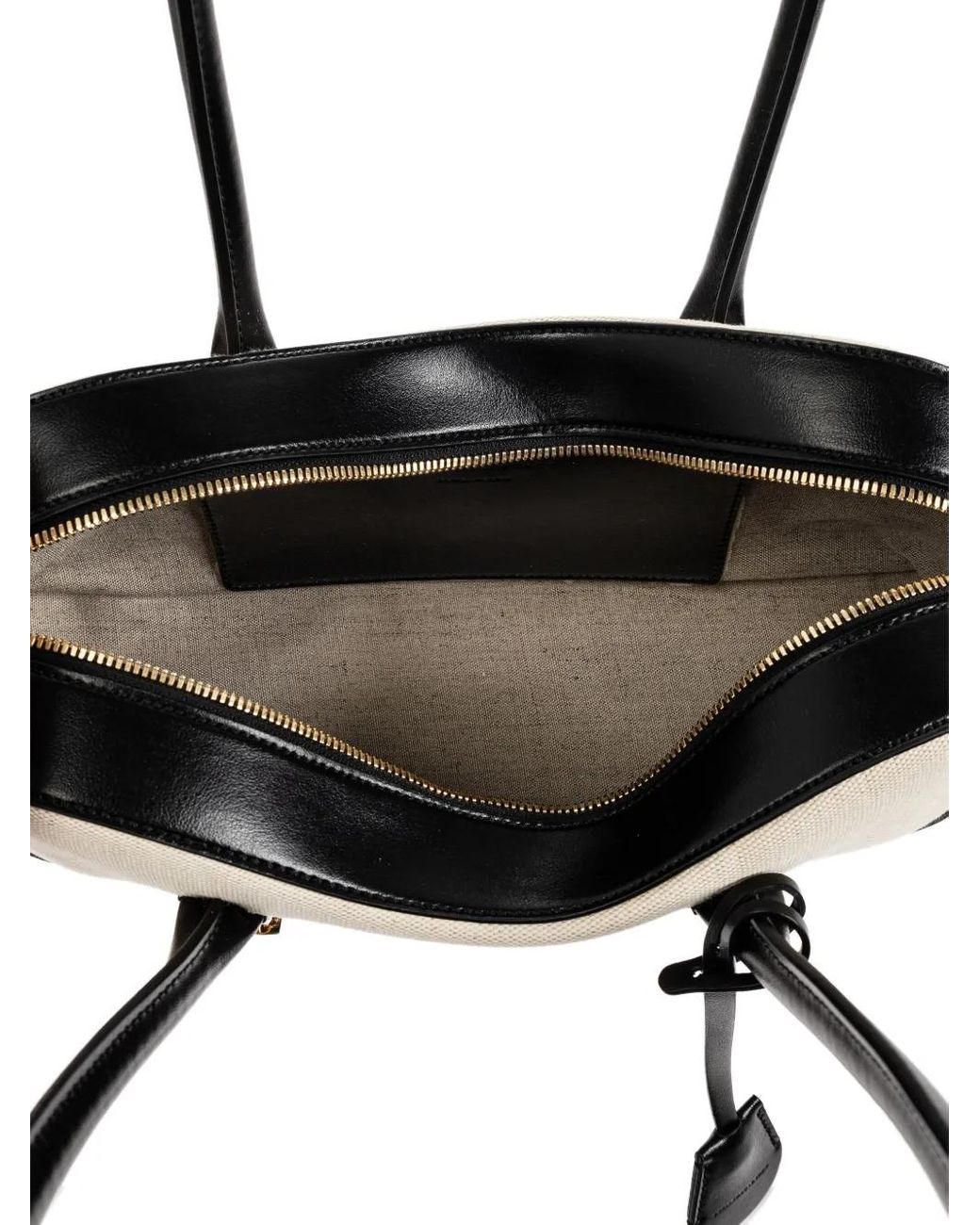 Stella McCartney Natural Ryder Padlock Curved Tote Bag