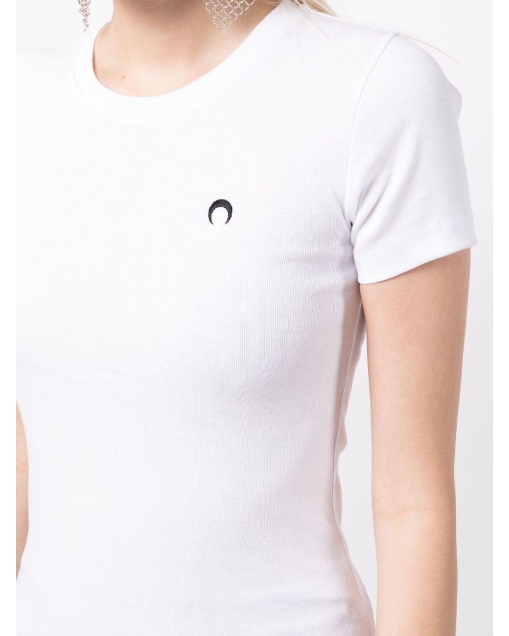 Marine Serre ロゴ Tシャツ ホワイト | Lyst