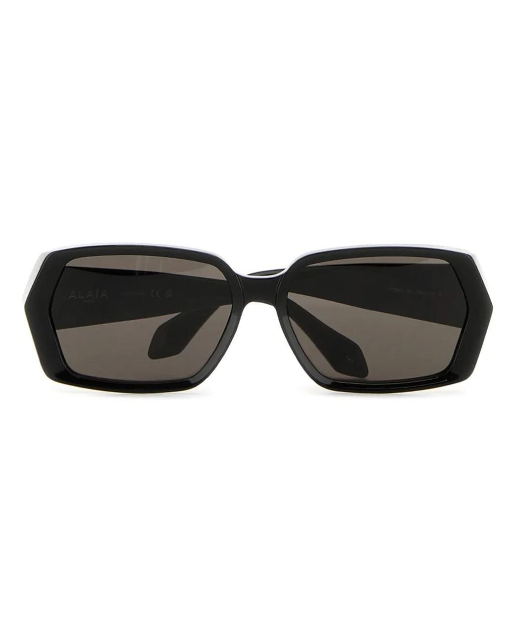 Alaïa Black Square Frame Acetate Sunglasses