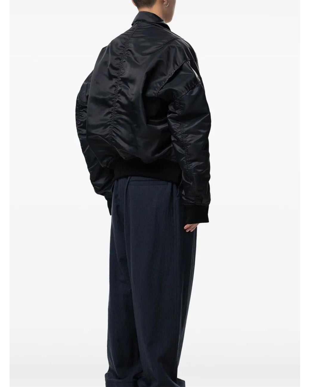 Maison Mihara Yasuhiro Black Panelled Denim Jacket for men