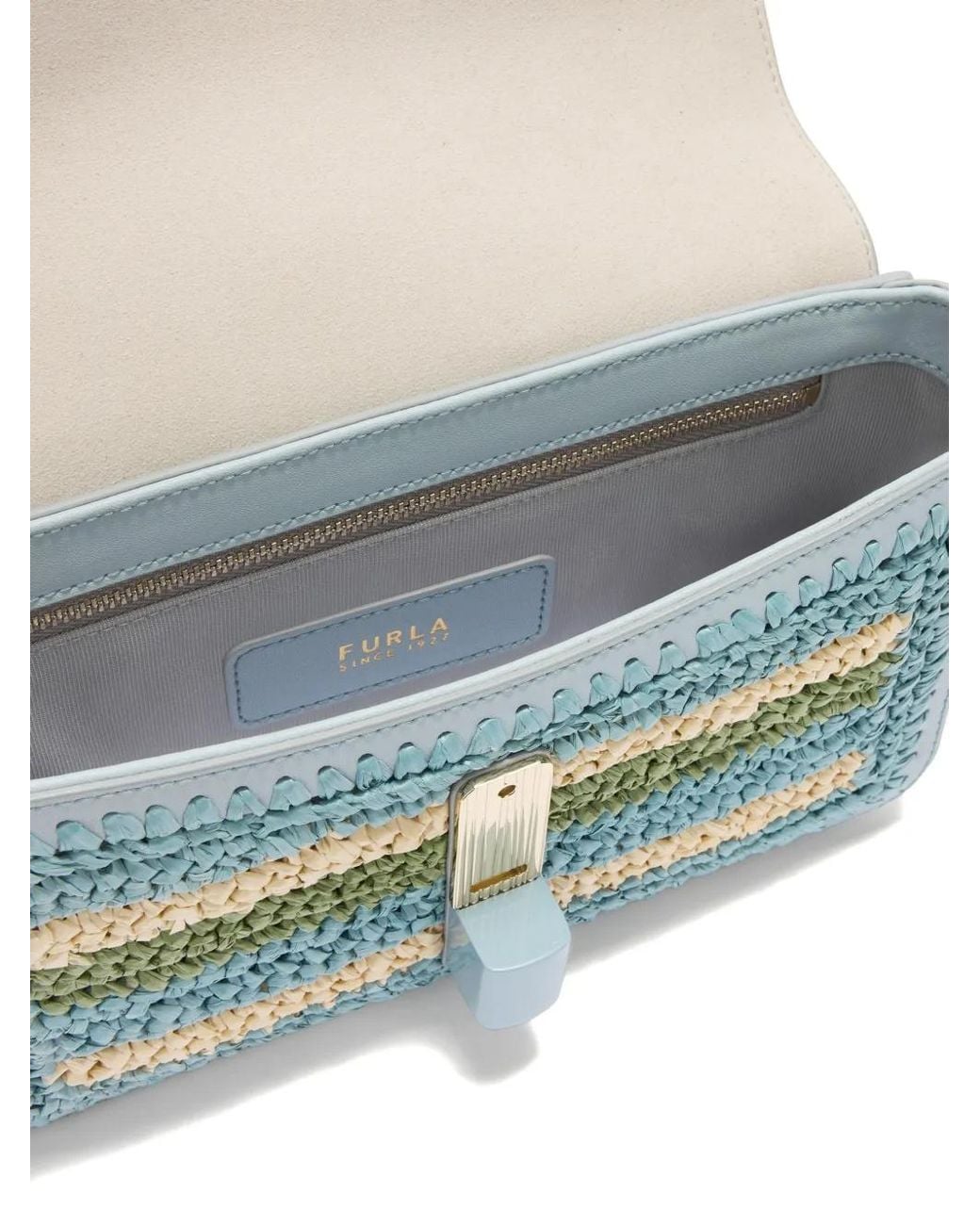 Furla Blue Iride Crossbody S
