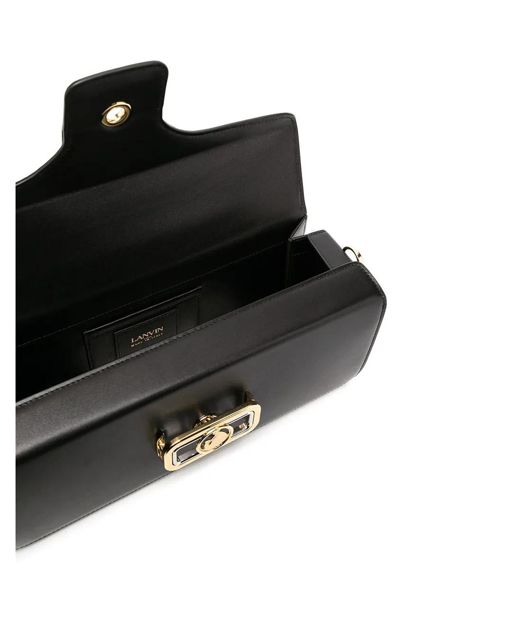 Lanvin Black Pencil Cat Tote Bag