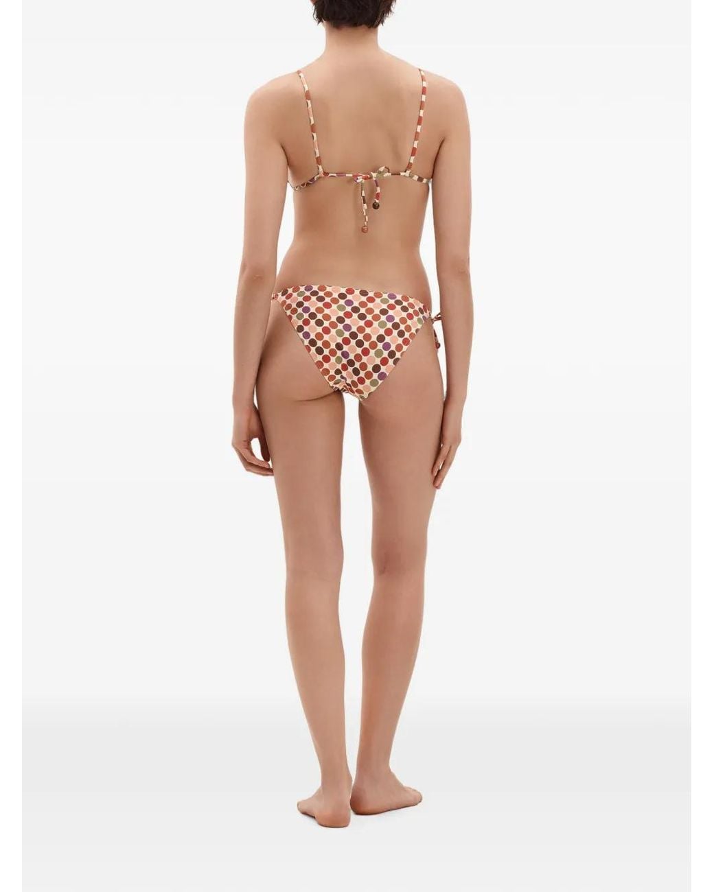Eres Pink Polka-Dot Side-Tie Bikini Bottoms