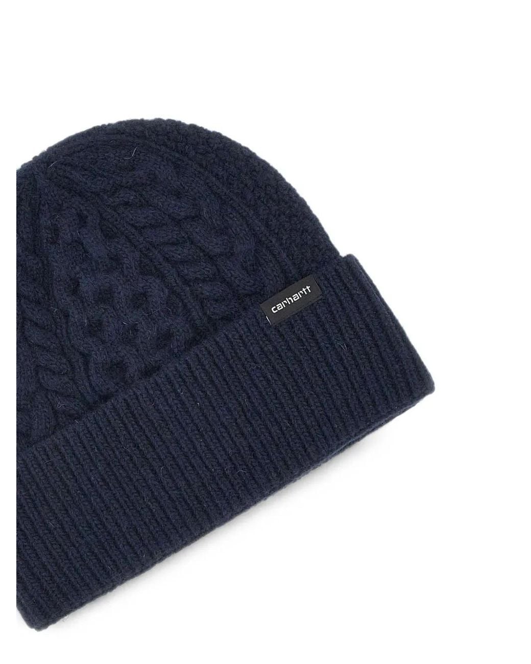Carhartt Blue Bonnet Caster En Maille Torsadée for men
