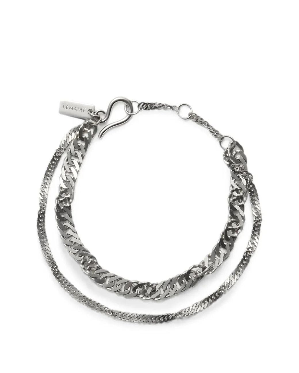 Lemaire Metallic Twisted Chain Bracelet
