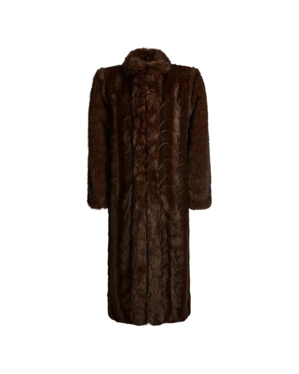 DUCIE Brown Betty Faux-Fur Coat