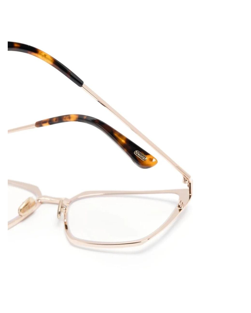 Tom Ford Natural Tortoiseshell Cat-Eye Glasses
