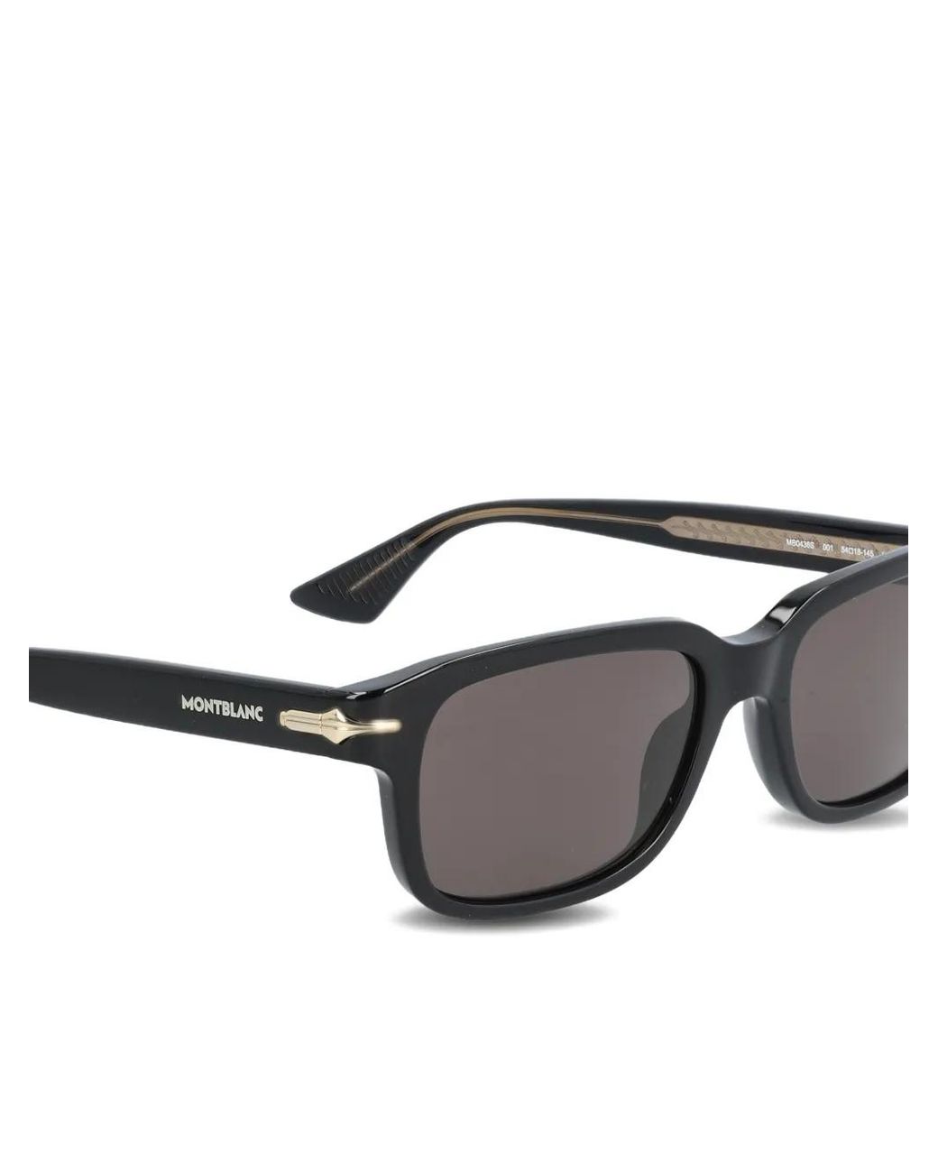 Montblanc Gray Nib Rectangular-Frame Sunglasses for men